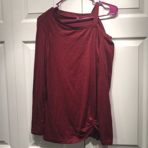 Red long sleeve shirt